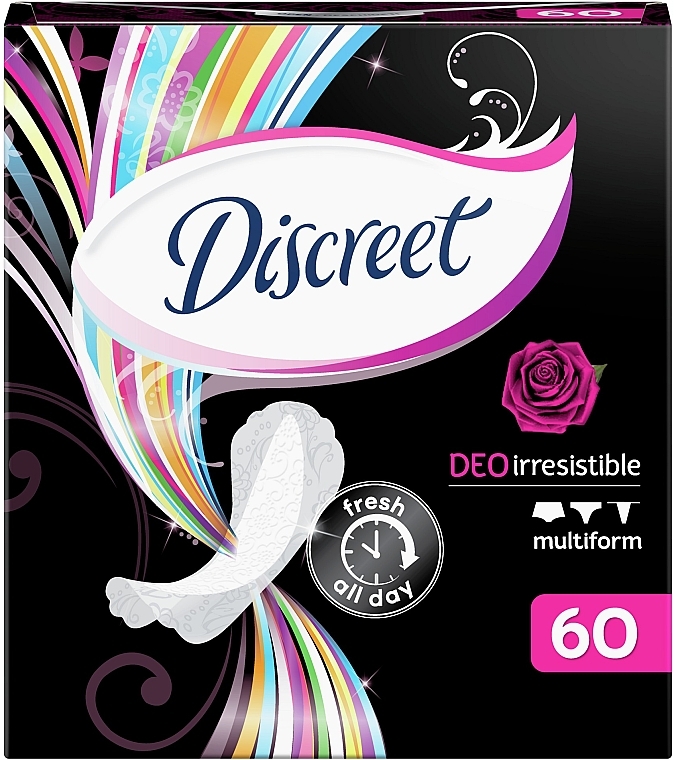 Ежедневные гигиенические прокладки Deo Irresistible Multiform, 60 шт - Discreet — фото N4