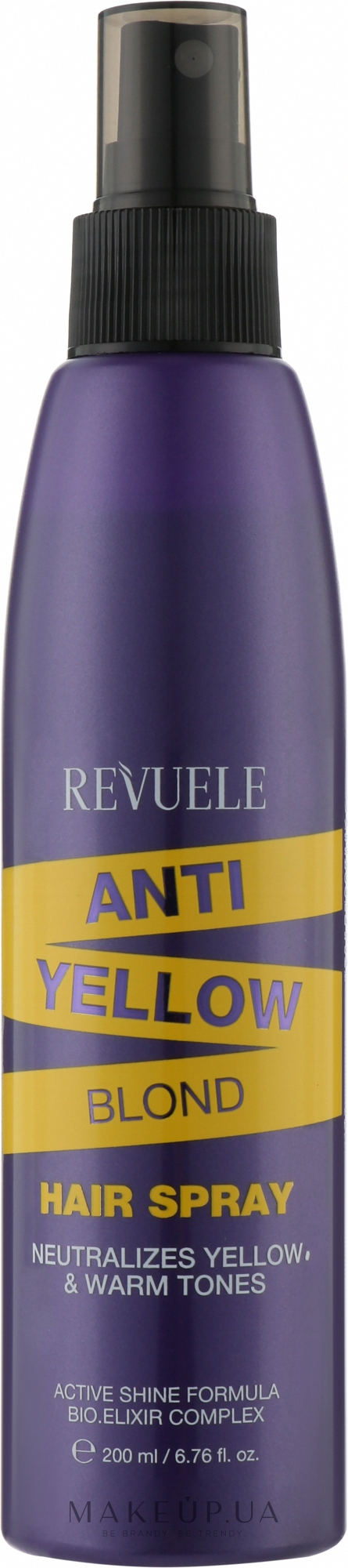 Спрей для волос с антижелтым эффектом - Revuele Anti Yellow Blond Hair Spray — фото 200ml