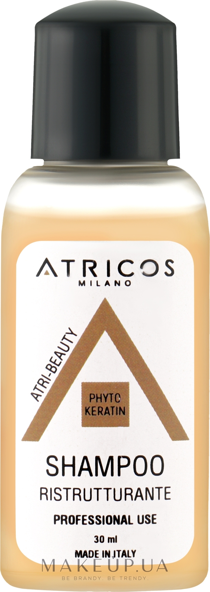 Шампунь с фитокератином для реструктуризации волос - Atricos Restructuring Shampoo (мини) — фото 30ml