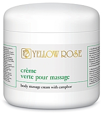 Парфумерія, косметика Камфорний крем для масажу - Yellow Rose Body Massage Cream With Camphor (Salon Size)