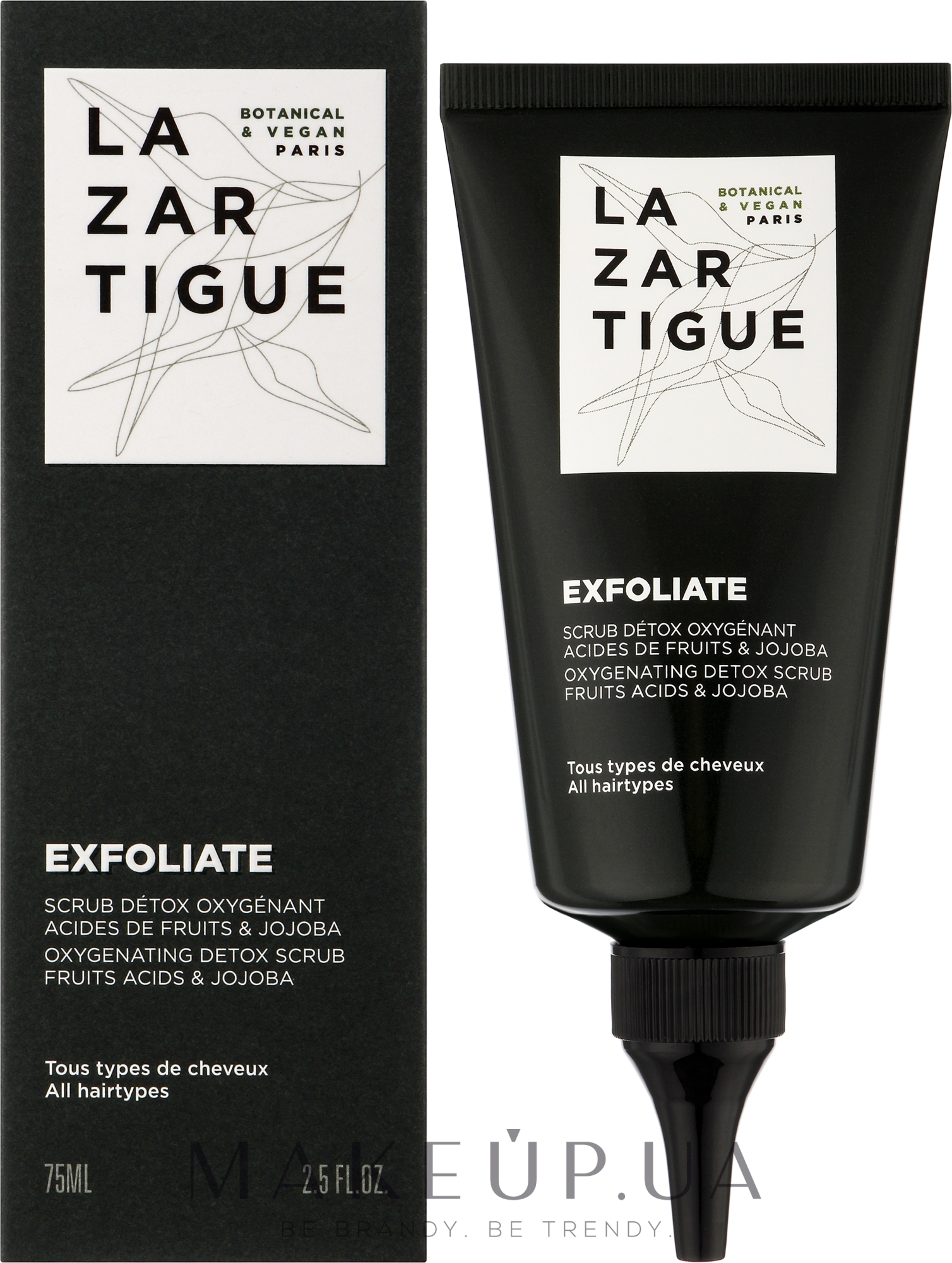 Відлущувальний і очищувальний гель для шкіри голови - Lazartigue Pre-Shampoo Scalp Exfoliating and Purifying Gel — фото 75ml