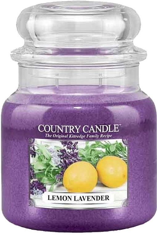 Ароматическая свеча в банке - Country Candle Lemon Lavender — фото N3