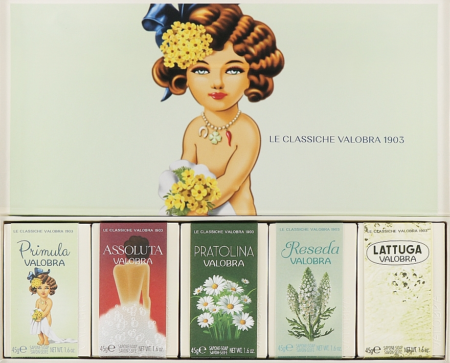 Подарунковий комплект мила - Valobra Primula Gift Box (soap/5x45g) — фото N2