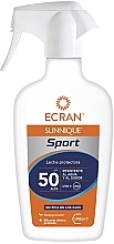 Парфумерія, косметика Засіб для засмаги і захисту від сонця - Ecran Sunnique Sport Milk Protect Spray Spf50