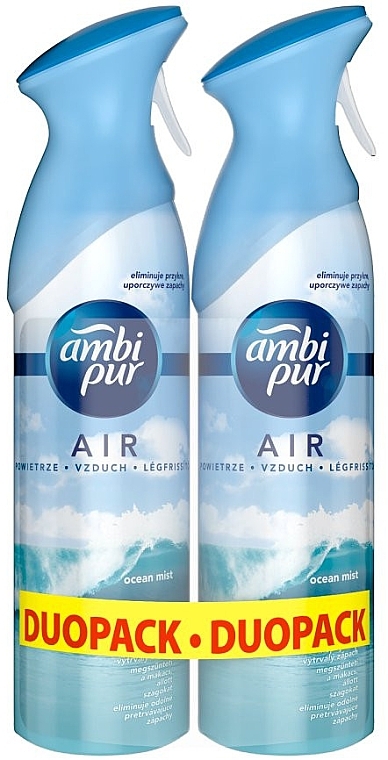 Освіжувач повітря "Океанський туман" - Ambi Pur Ocean Mist Air Freshener Spray Duopack — фото N1