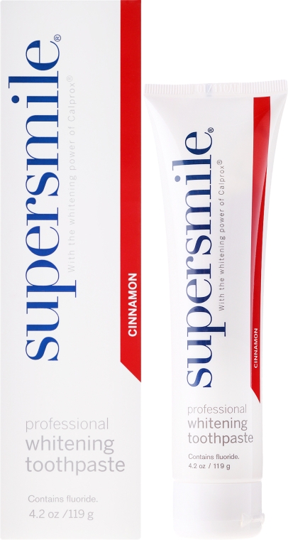 Зубна паста відбілювальна "Кориця" - Supersmile Cinnamon Professional Teeth Whitening Toothpast — фото N1