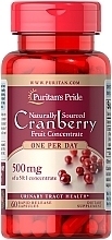 Парфумерія, косметика Дієтична добавка "Журавлина", 500 mg - Puritan's Pride Cranberry Naturally Sourced One Per Day