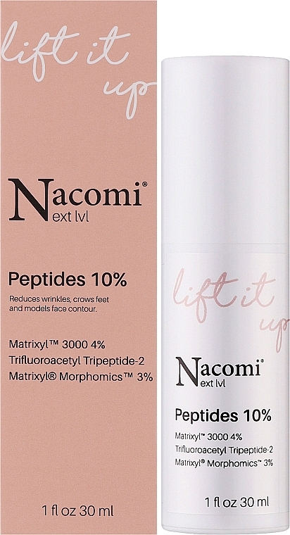 Лифтинг-сыворотка для лица - Nacomi Next Level Lift It Up Peptides 10% — фото N2