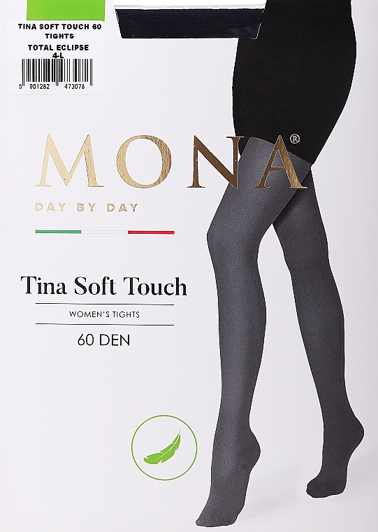 Колготки для женщин "Tina Soft Touch" 60 Den, total eclipse - MONA — фото N2