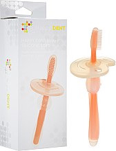 Духи, Парфюмерия, косметика Зубная щетка для детей от 0 до 3 лет, силиконовая, оранжевая - Happy Dent Baby