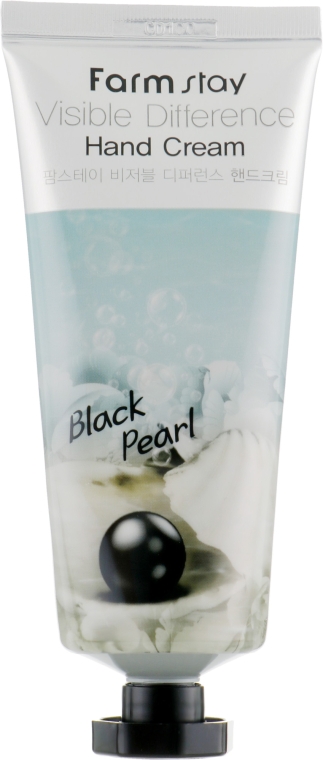 Крем для рук, з екстрактом чорних перлів - FarmStay Visible Difference Hand Cream Black Pearl — фото N2