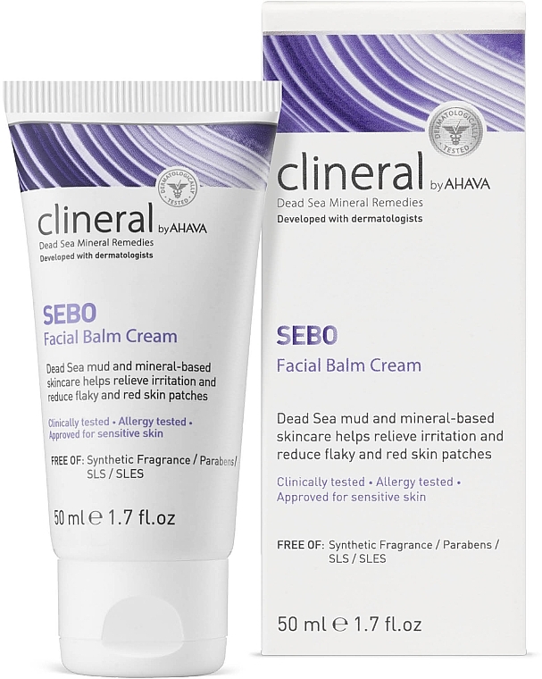 Крем-бальзам для обличчя - Ahava Clineral Sebo Facial Balm Cream Face Cream — фото N2