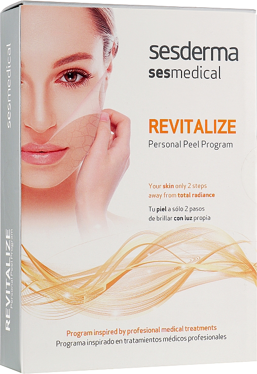 Пілінг-програма для освітлення обличчя - Sesderma Sesmedical Revitalize Personal Peeling Program (cr/15ml + wipe/4x4ml) — фото N1