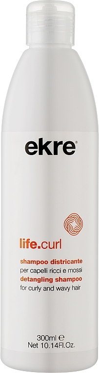Шампунь для кучерявого та хвилястого волосся - Ekre Life.Curl Detangling Shampoo