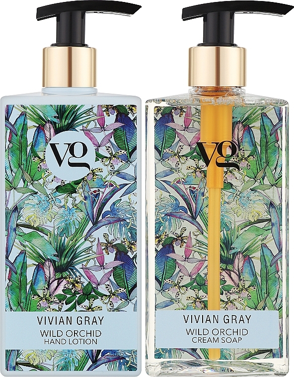 Набор - Vivian Gray Wild Orchid (h/soap/350ml + h/lot/350ml) — фото N2