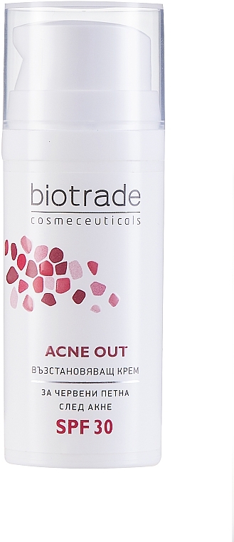Восстанавливающий крем с SPF 30 для кожи с постакне - Biotrade ACNE OUT SPF 30