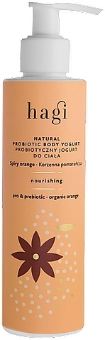 Йогурт для тіла - Hagi Natural Probiotic Body Jogurt Spisy Orange — фото N1