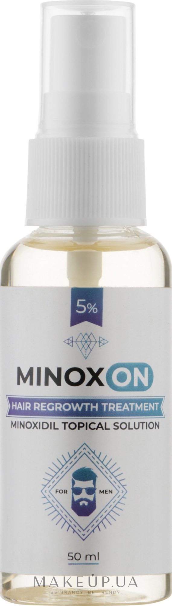 Лосьон для роста волос 5% - Minoxon Hair Regrowth Treatment Minoxidil Topical Solution 5% — фото 50ml