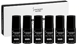 Sincero Salon Totally Nude - Набір гель-лаків для нігтів, 6 продуктів — фото N1