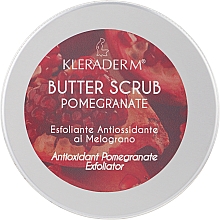 Парфумерія, косметика Скраб олійний для обличчя й тіла "Гранат" - Kleraderm Butter Scrub Pomegranate