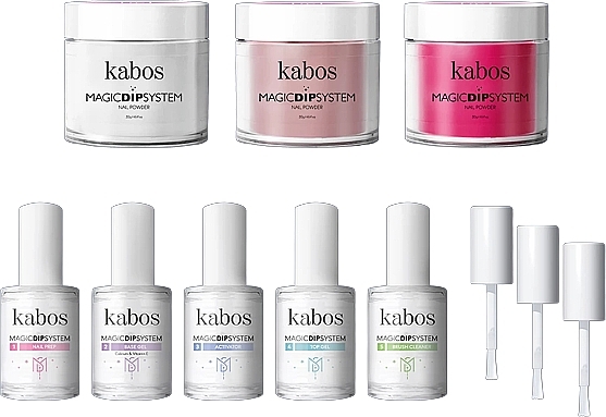 Набор, 11 продуктов - Kabos Magic Dip System Pink Set — фото N2