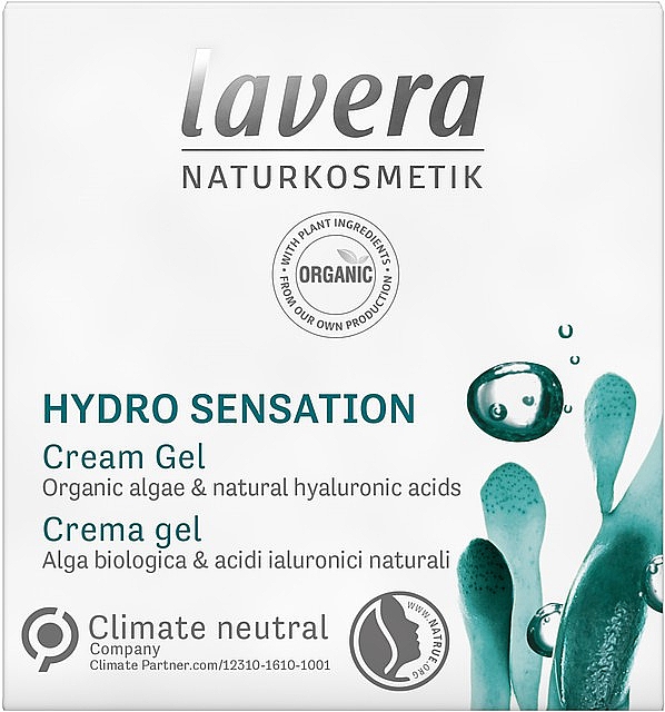 Гель-крем с водорослями и гиалуроновой кислотой - Lavera Hydro Sensation Cream Gel — фото N1