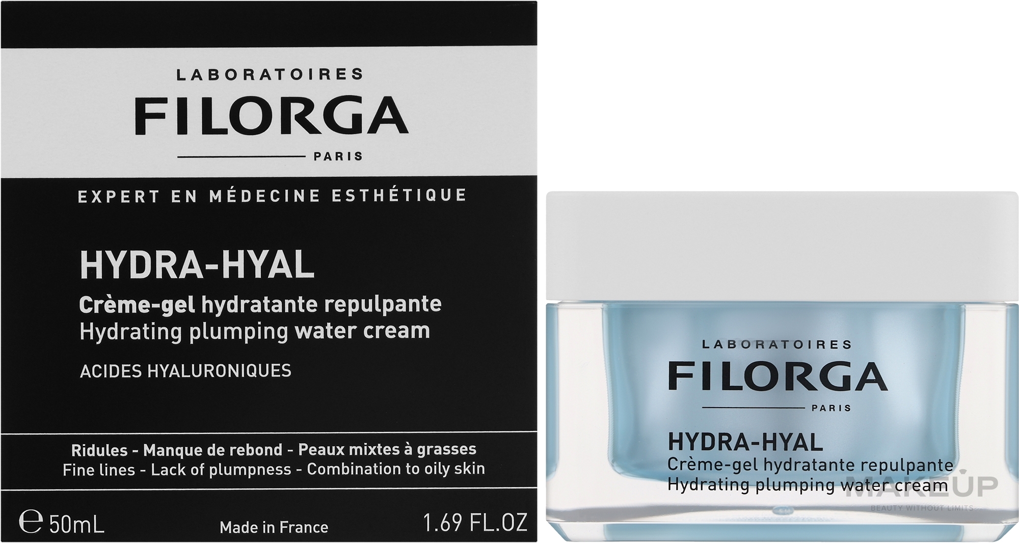 Зволожувальний крем-гель для обличчя - Filorga Hydra-Hyal Hydrating Plumping Water Cream — фото 50ml