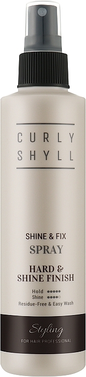 Фіксуючий спрей для волосся - Curly Shyll Shine & Fix Spray — фото N2