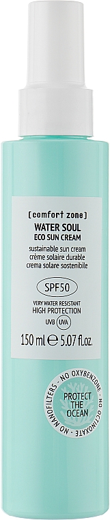 Сонцезахисний крем для обличчя - Comfort Zone Water Soul Eco Sun Cream SPF30 — фото N1