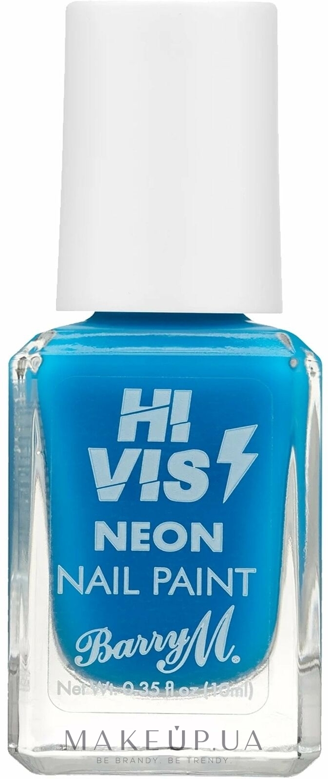 Лак для нігтів - Barry M Hi Vis Neon Nail Paint — фото Blue Shock