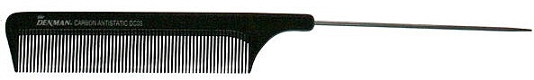 Гребень для волос DC06, черный - Denman Carbon Pin Tail  — фото N1