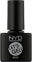 Базове покриття для нігтів - NYD Professional Let's Gel Base — фото N1