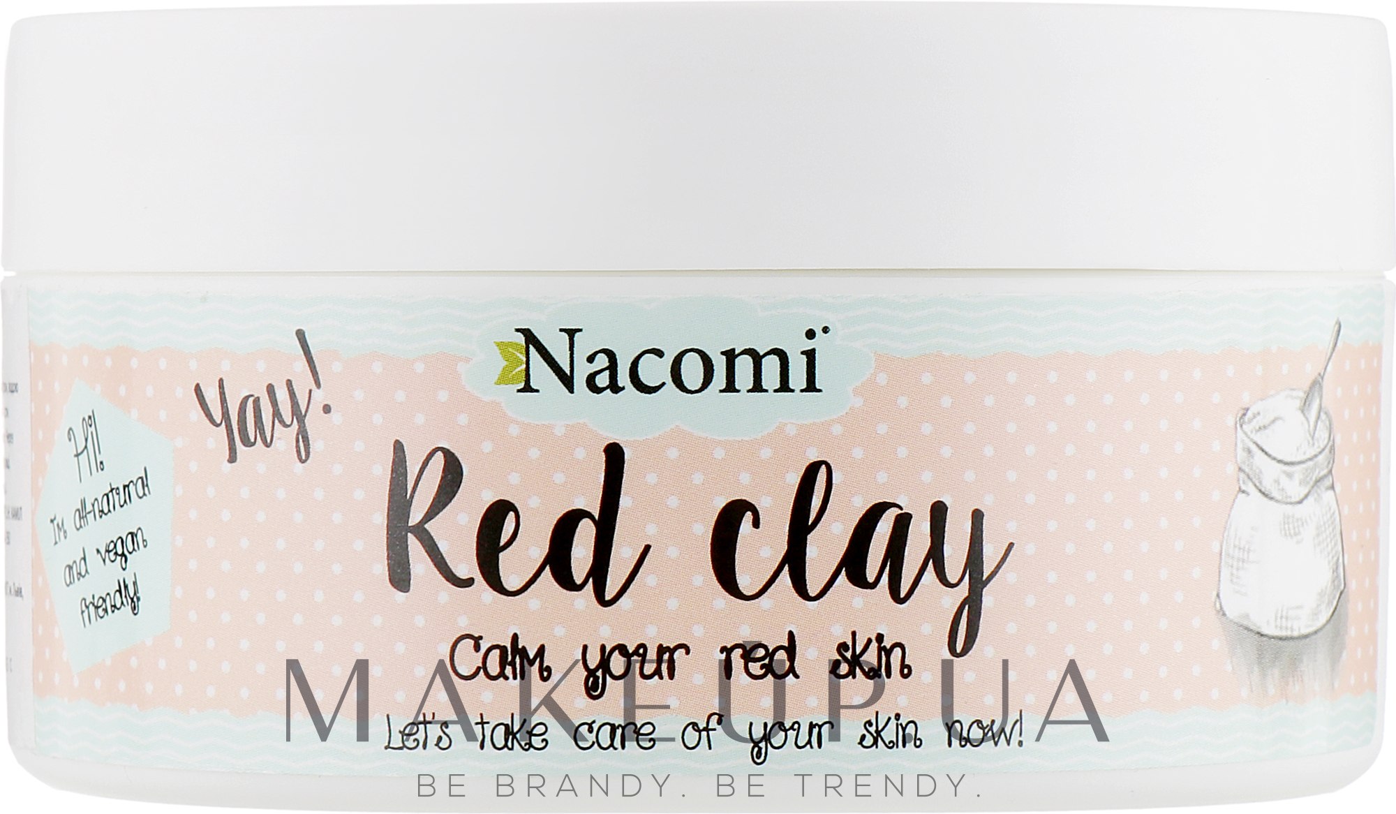 Глиняна маска для обличчя "Червона глина" - Nacomi Red Clay — фото 100g