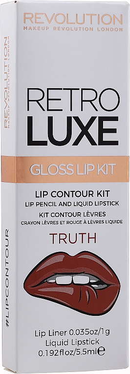 Набор для макияжа губ - Makeup Revolution Retro Luxe Kits Gloss — фото N1