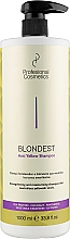 Шампунь анти-желтизна для блондинок - Profesional Cosmetics Blondest Anti Yellow Shampoo — фото N3