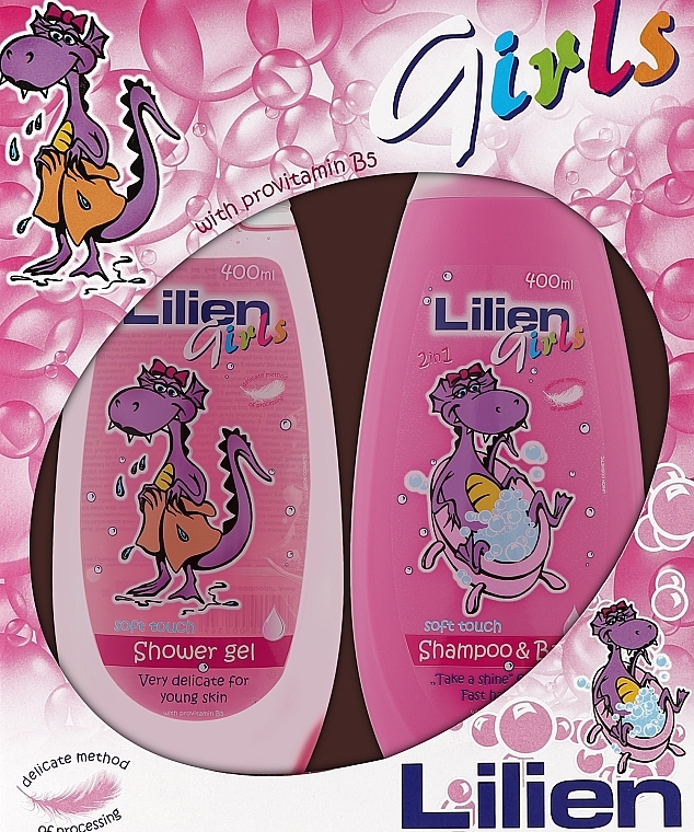 Набір - Lilien Girls Set (shampoo/400 ml + sh/gel/400 ml) — фото N1