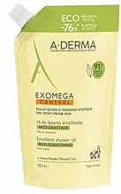 Очищувальна олія для душу та ванни - A-Derma Exomega Control Emollient Shower Oil Eco Refill (змінний блок) — фото N1
