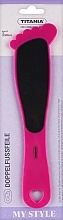 Титановая терка для пяток, розовая - Titania Foot File  — фото N1