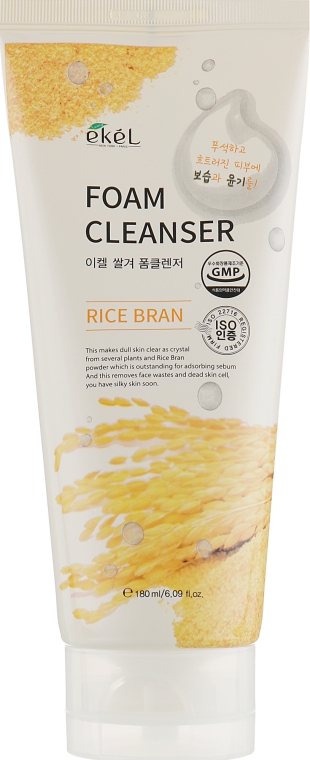 Пенка для умывания с экстрактом коричневого риса - Ekel Foam Cleanser Rice Bran — фото N5