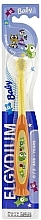 Парфумерія, косметика Дитяча зубна щітка, 0-2 років, помаранчева - Elgydium Baby Souple Soft