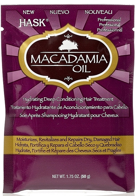 Відновлювальна маска для волосся з олією макадамії - Hask Macadamia Oil Moisturizing Deep Conditioning Treatment — фото N1