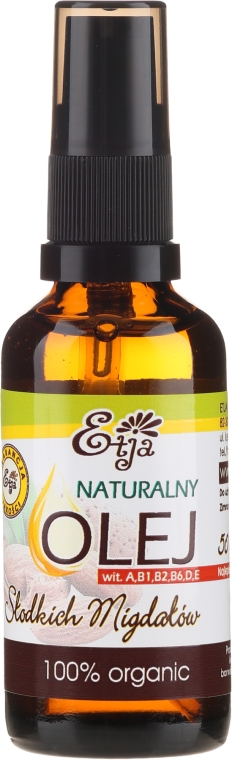 Натуральное масло сладкого миндаля - Etja Natural Oil — фото N2