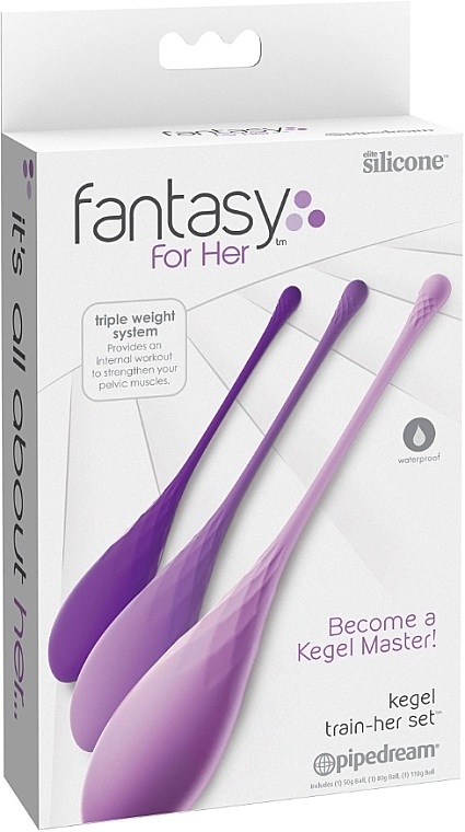 Набор Кегеля - PipeDream Fantasy For Her Kegel Train-Her Set Purple — фото N1