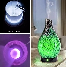 Аромадифузор зі зволожувачем і нічником - Rio-Beauty Olia Glass Aroma Diffuser Humidifier & Night Light — фото N2