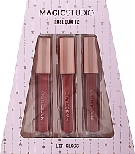 Парфумерія, косметика Набір блисків для губ - Magic Studio Rose Quartz Lip Gloss Trio Set (lip/gloss/3x2.5ml)