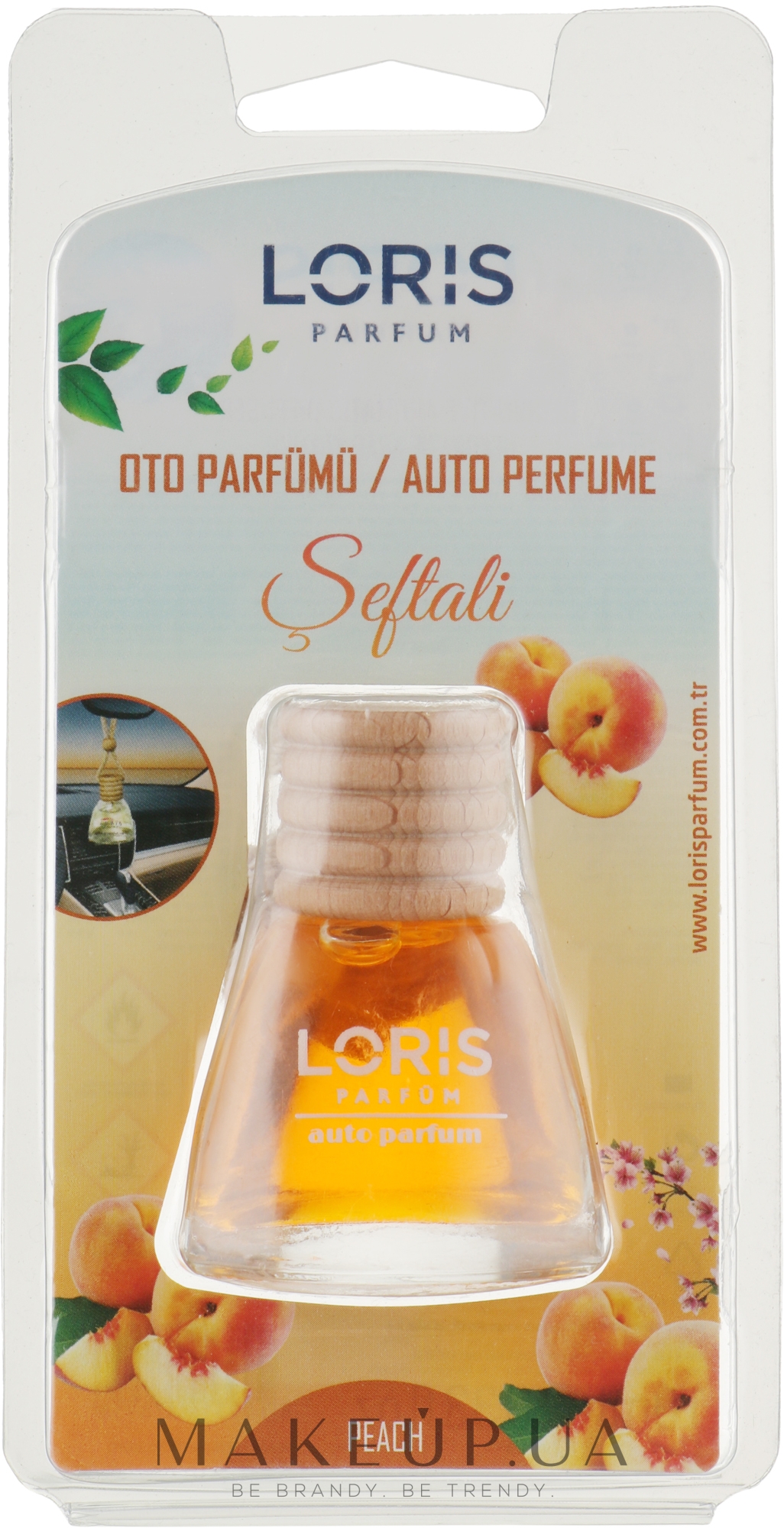 Арома підвіска для автомобіля "Персик" - Loris Parfum — фото 10ml