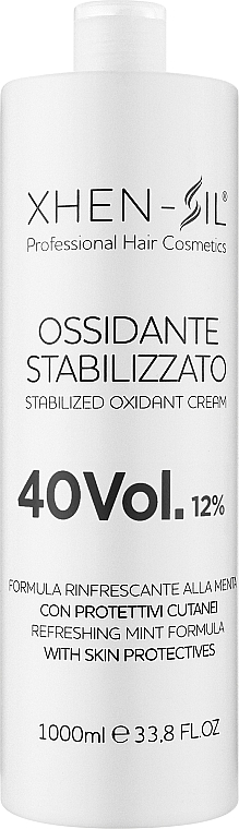 Окислитель для краски стабилизированный с защитой кожи 40 Vol. 12% - Silium Xhen-Sil — фото N2