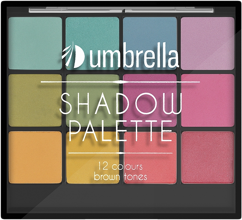 Палетка теней для век, 12 оттенков - Umbrella Shadow Palette — фото N1