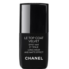 Захисне покриття для нігтів із матовим ефектом - Channel Le Top Coat Velvet Long-Wear And Matte Effect — фото N1