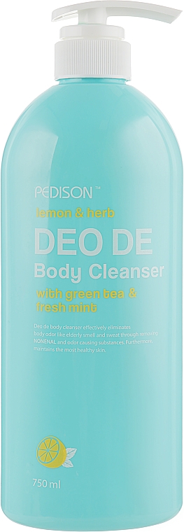 Гель для душу "Лимон-м'ята" - Evas Pedison Lemon&Herb DEO DE Body Cleanser — фото N3